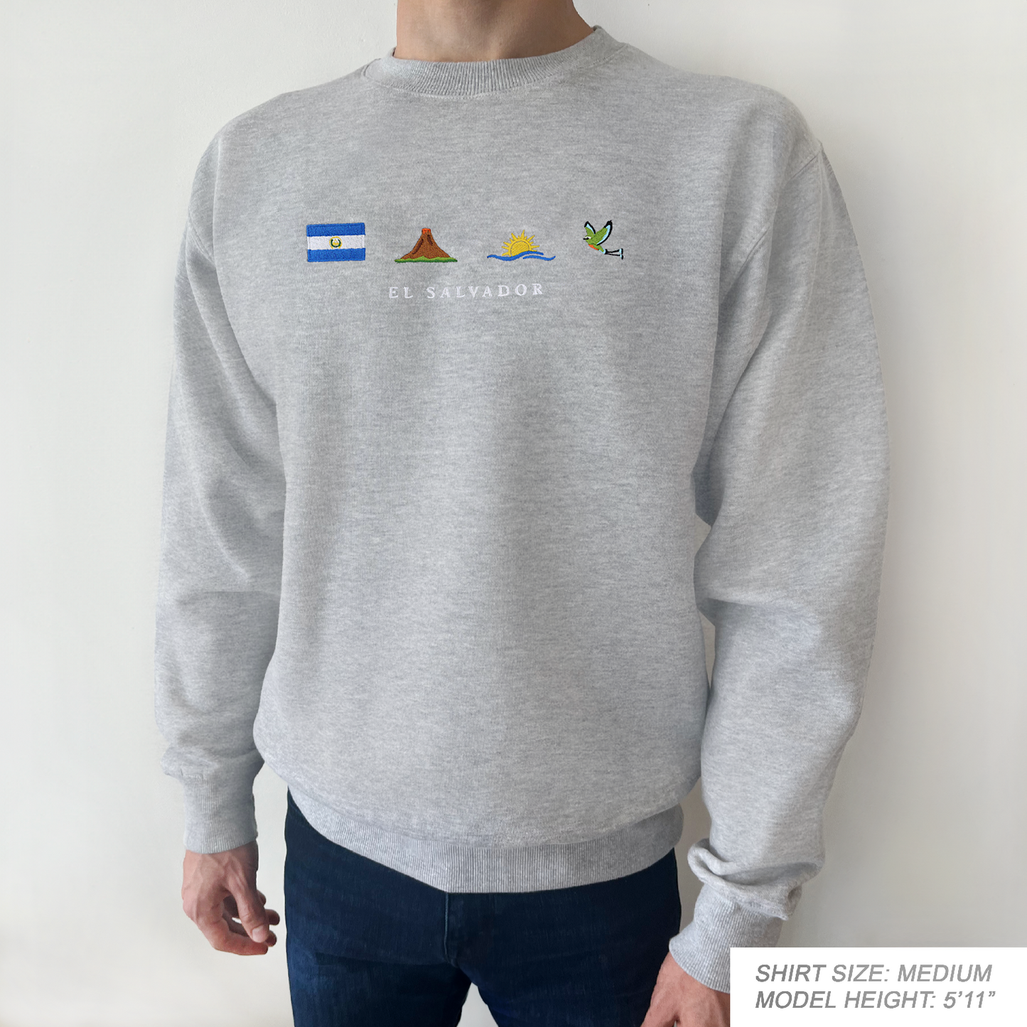 El Salvador Embroidered Sweatshirt