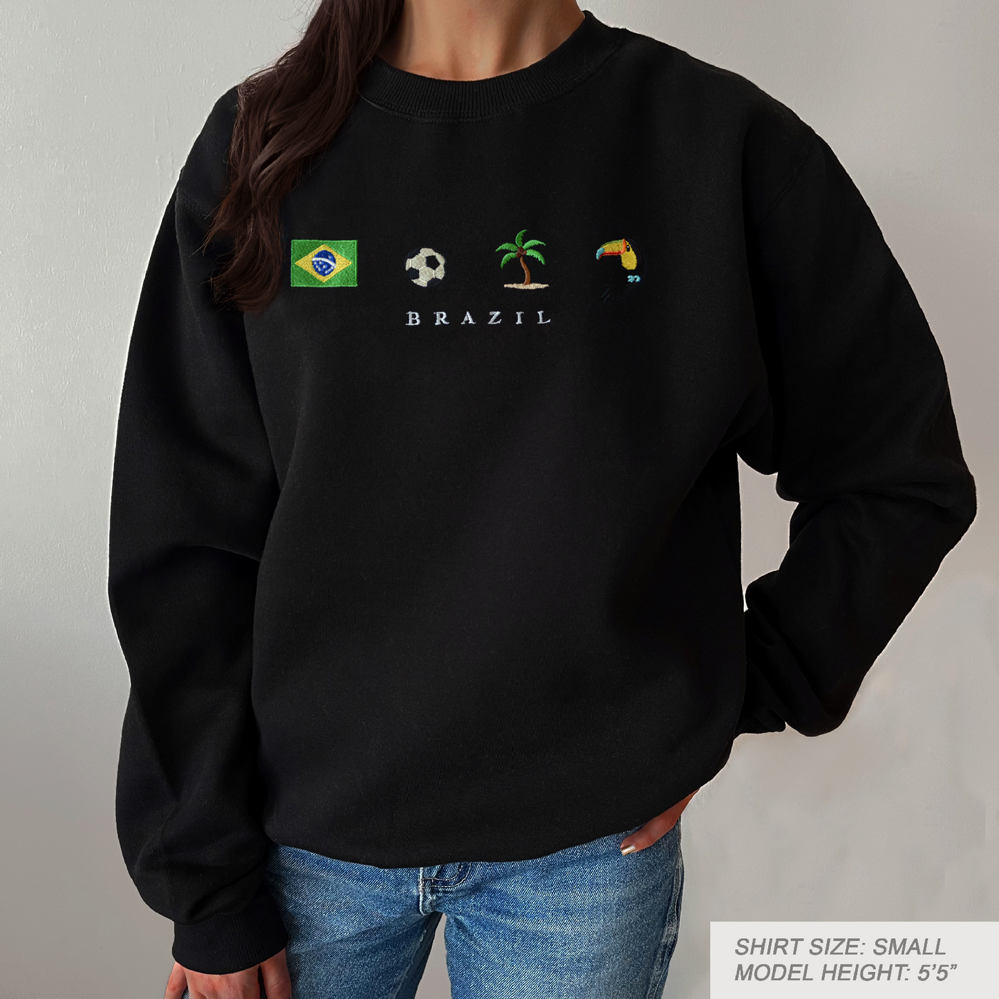 Brazil Embroidered Sweatshirt