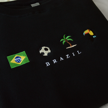 Brazil Embroidered Sweatshirt – Z Files