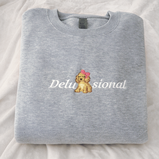 Delusional Embroidered Sweatshirt