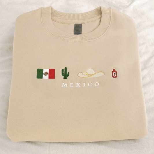 Mexico Embroidered Sweatshirt