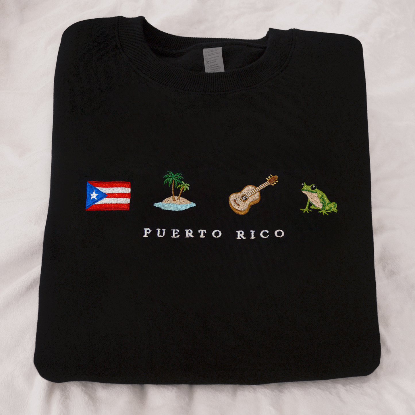 Puerto Rico Embroidered Sweatshirt