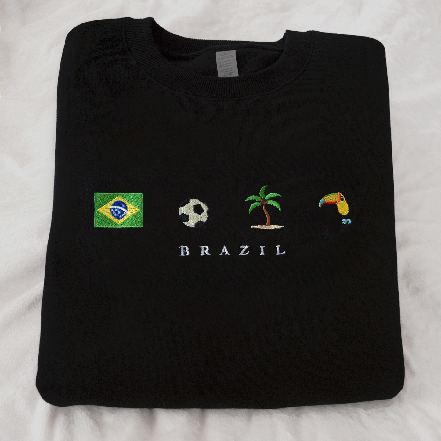 Brazil Embroidered Sweatshirt – Z Files Brazil Embroidered Sweatshirt – Z Files