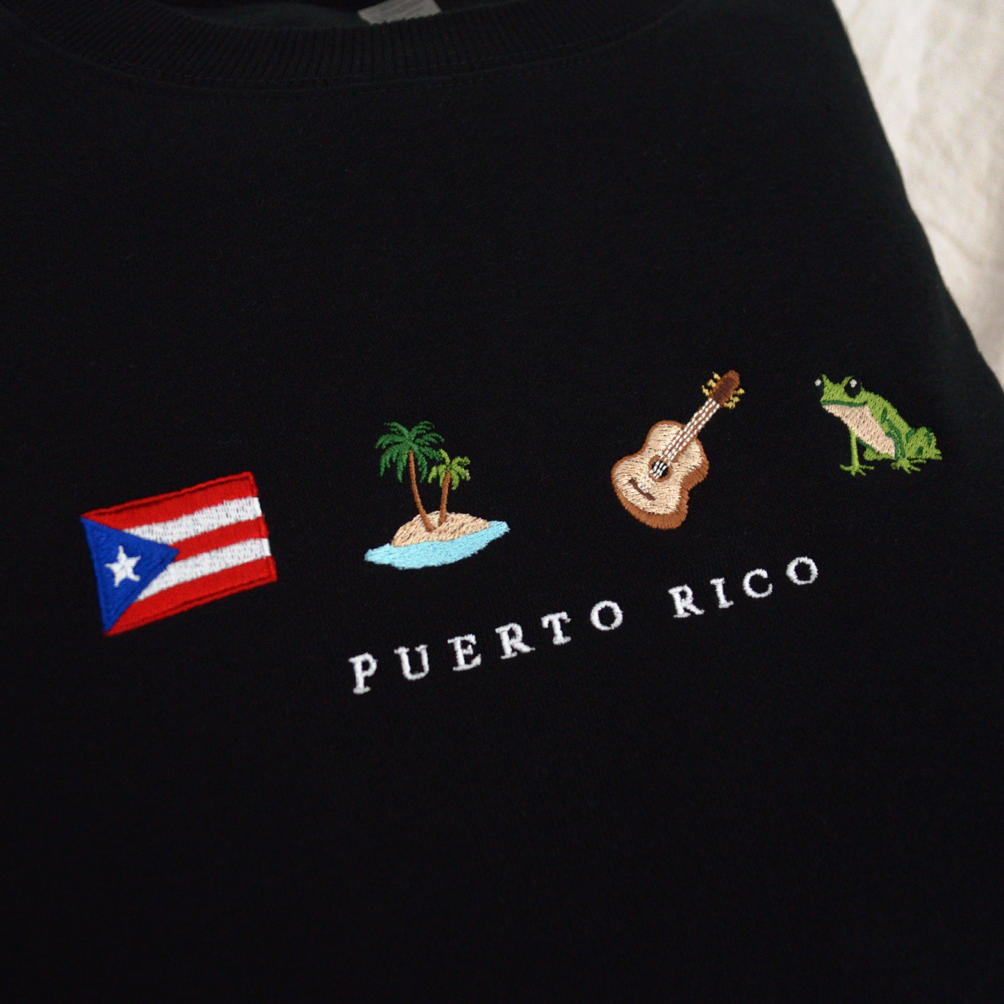 Puerto Rico Embroidered Sweatshirt