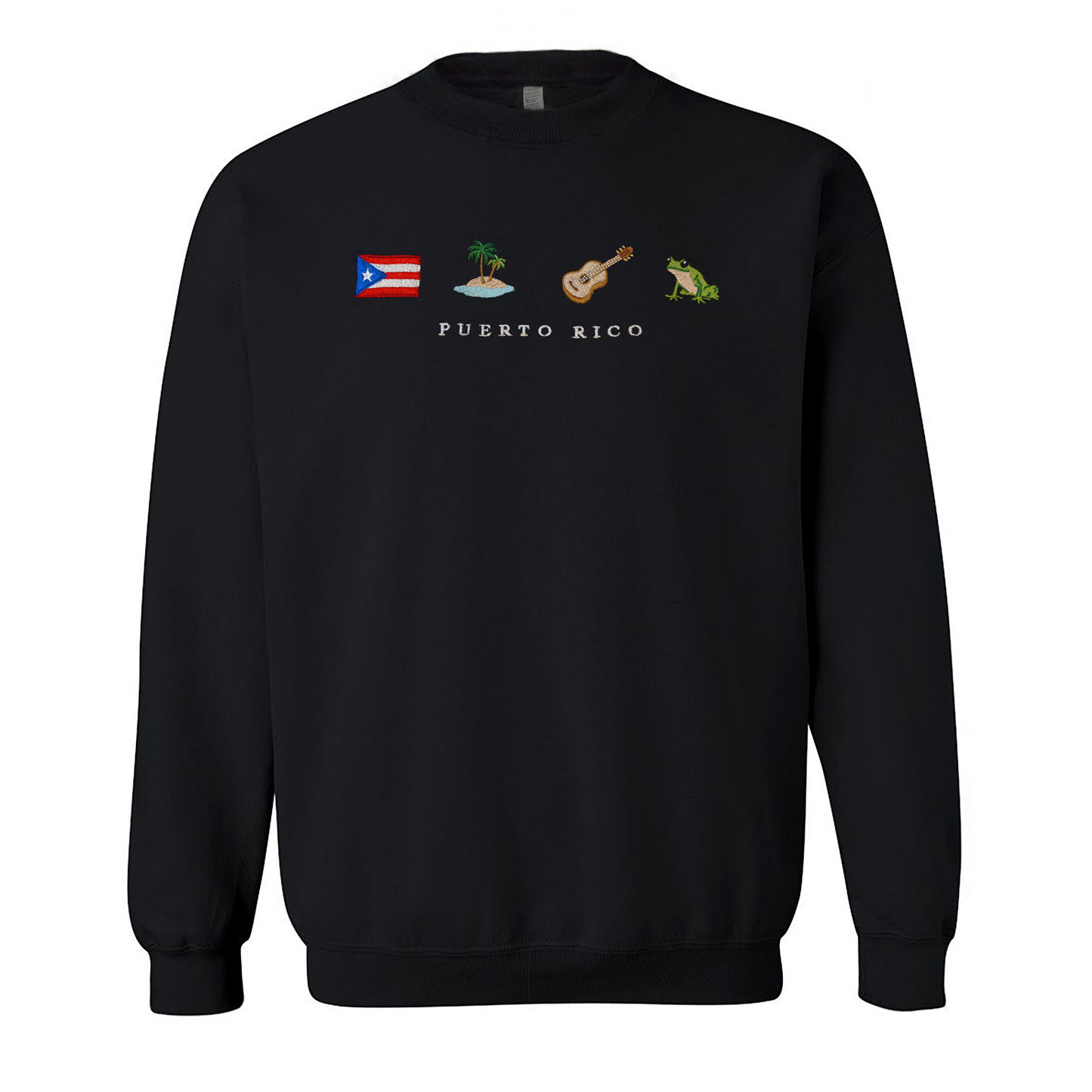 Puerto Rico Embroidered Sweatshirt