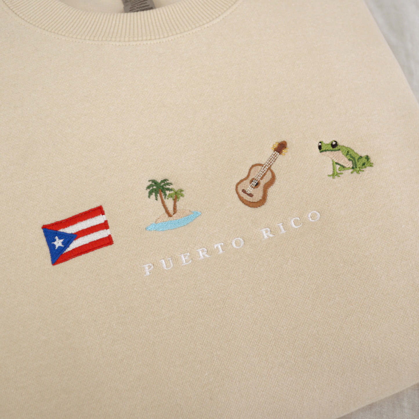 Puerto Rico Embroidered Sweatshirt