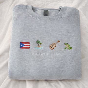 Puerto Rico Embroidered Sweatshirt