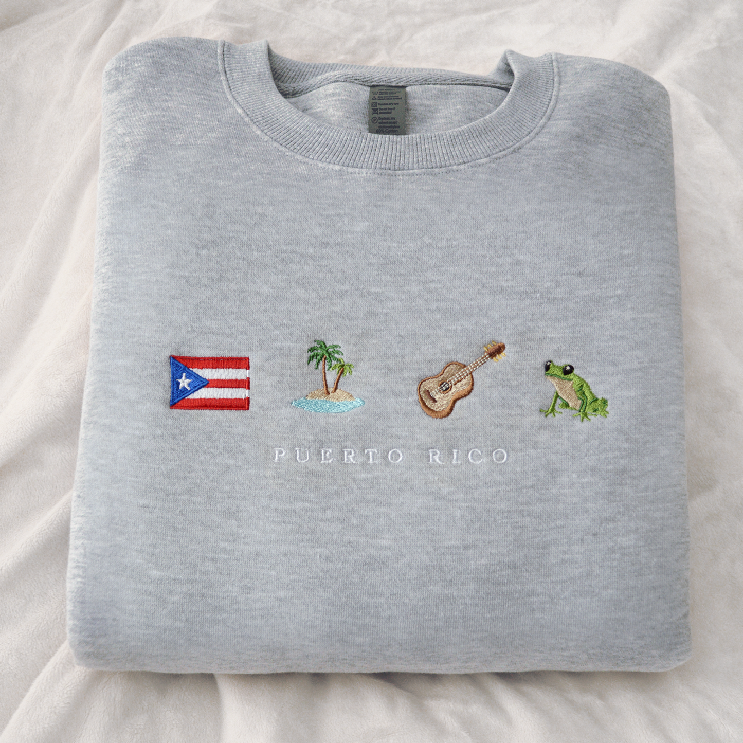 Puerto Rico Embroidered Sweatshirt