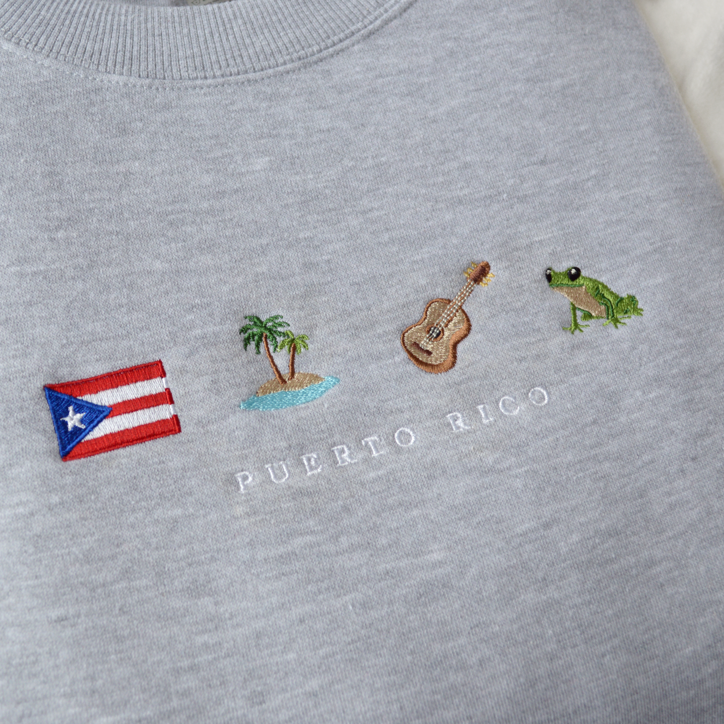 Puerto Rico Embroidered Sweatshirt