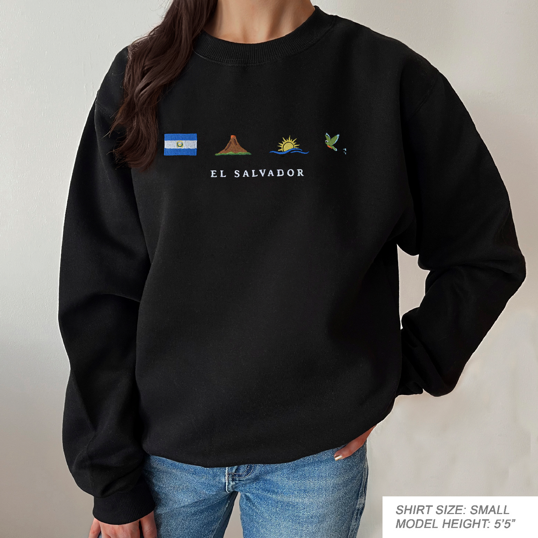 El Salvador Embroidered Sweatshirt – Z Files