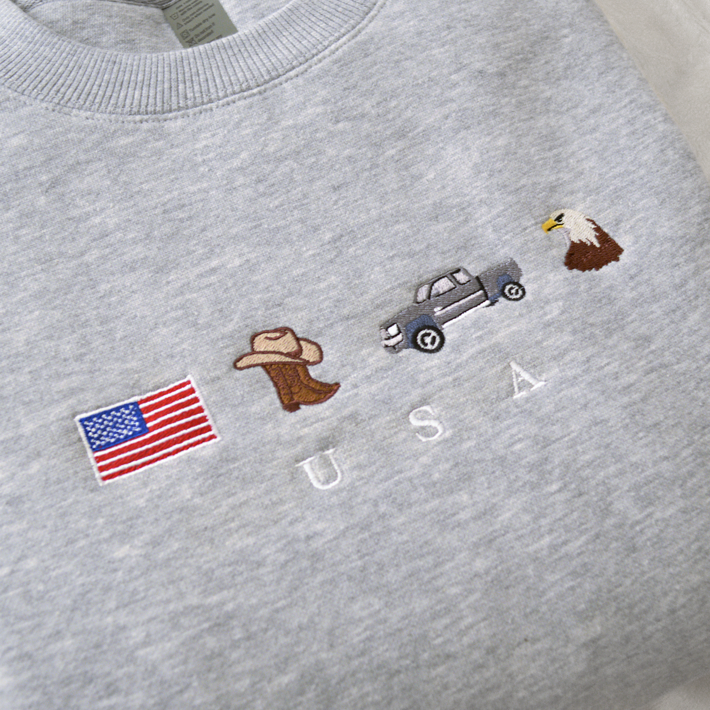 USA Embroidered Sweatshirt