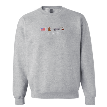 USA Embroidered Sweatshirt – Z Files