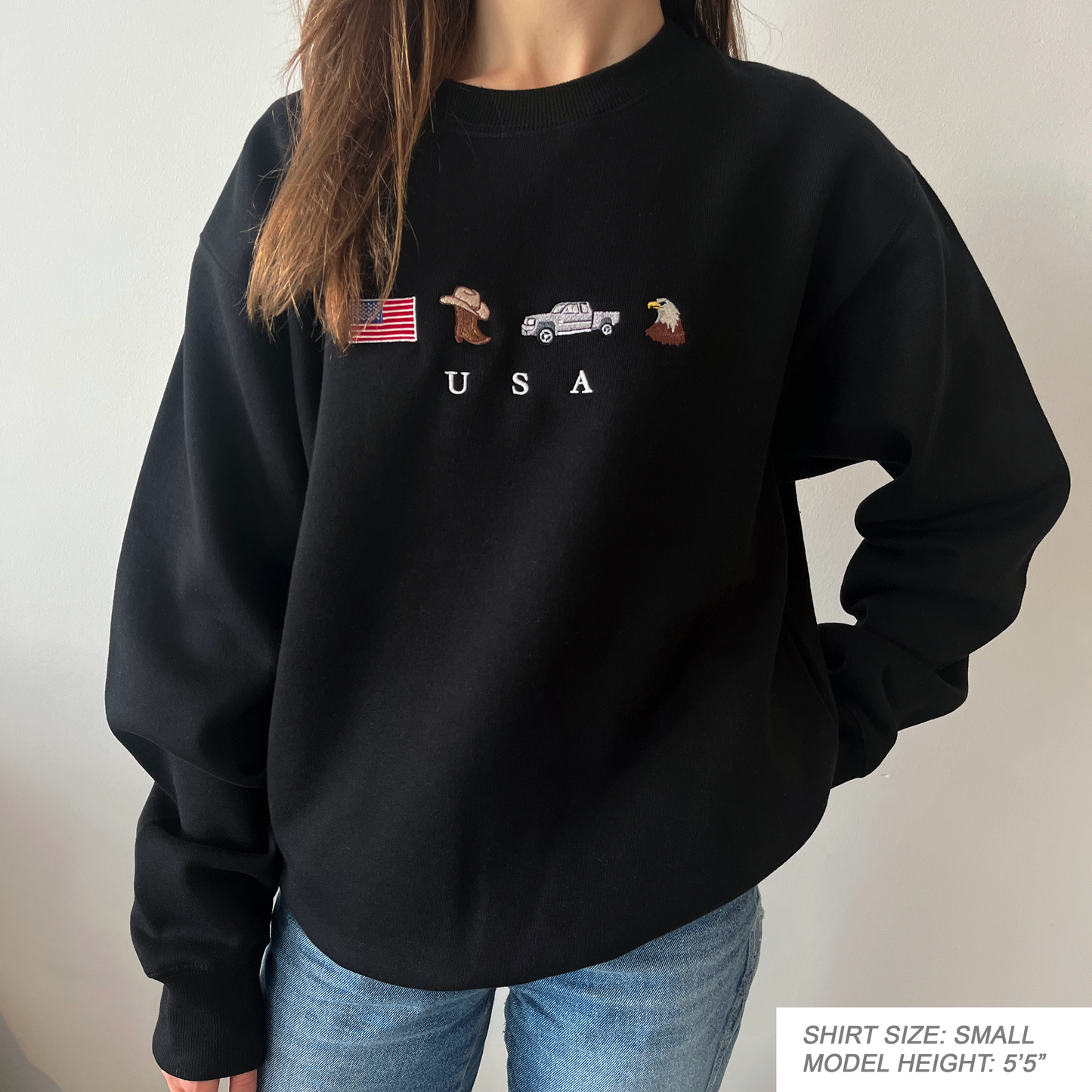 USA Embroidered Sweatshirt