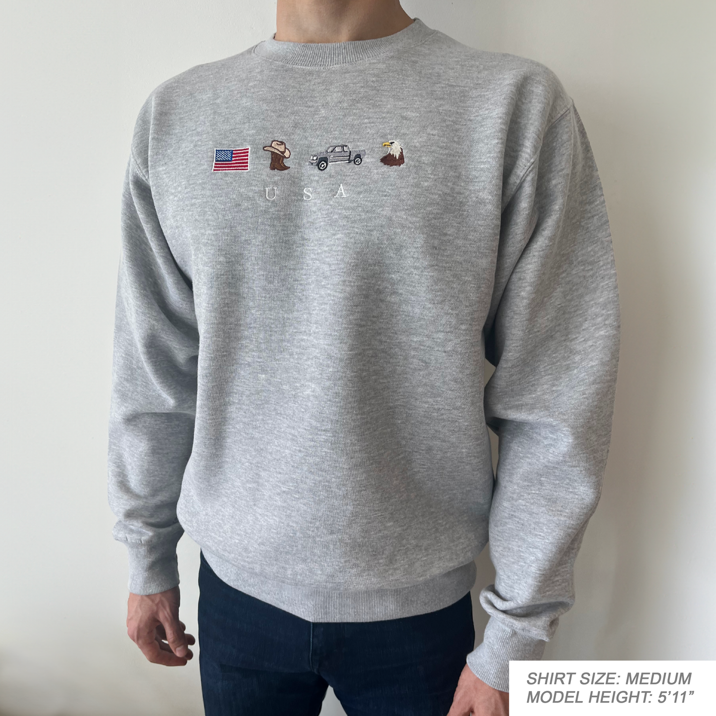 USA Embroidered Sweatshirt