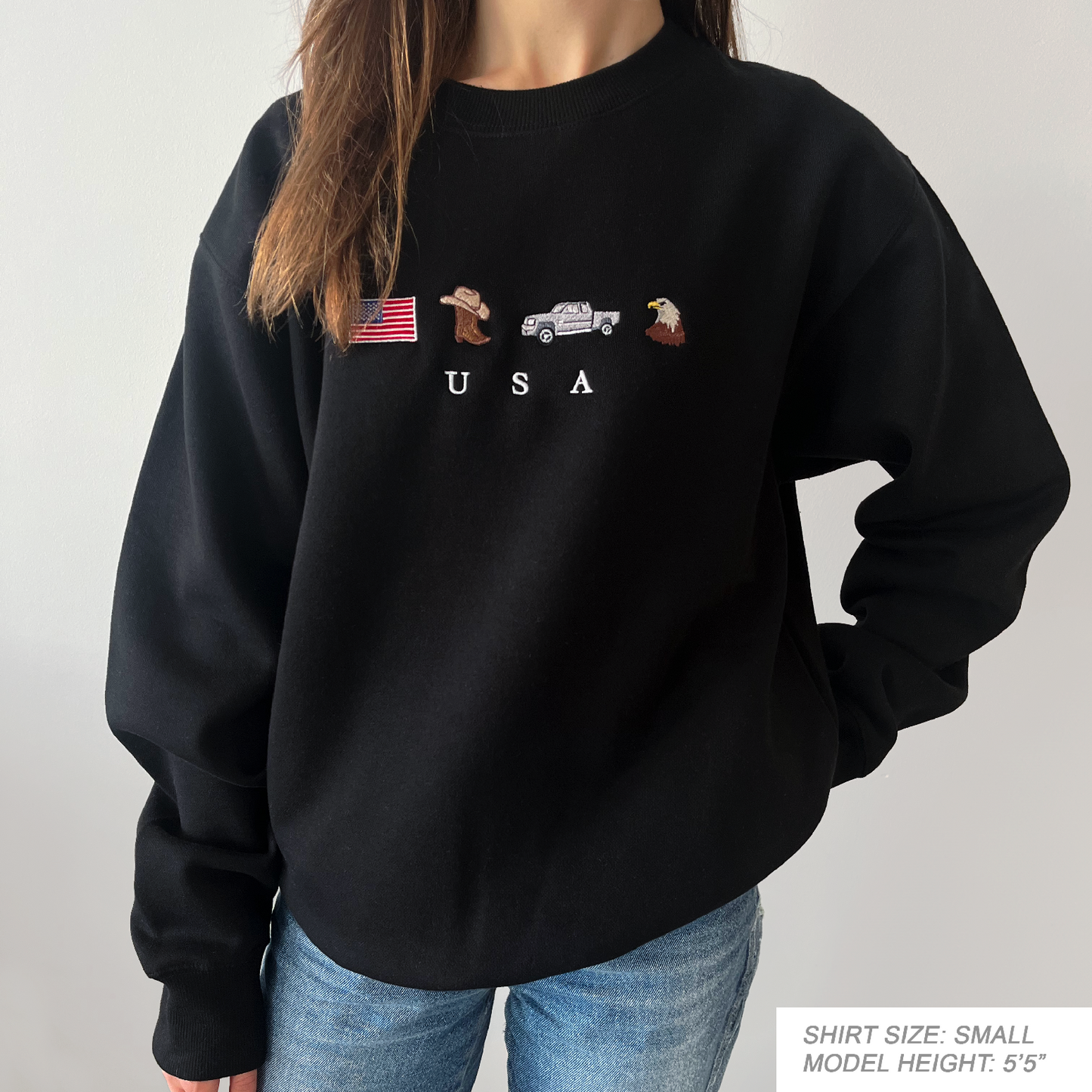 USA Embroidered Sweatshirt