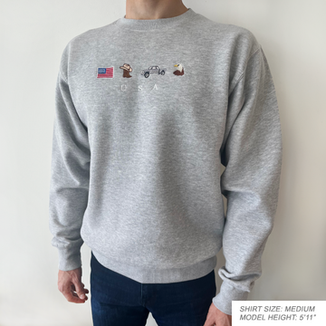 USA Embroidered Sweatshirt – Z Files